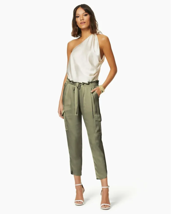 Women Satin Pocket Allyn Pant Spring Navy Ramy Brook Pants Women Satin Pocket Allyn Pant Spring Navy Ramy Brook Pants
