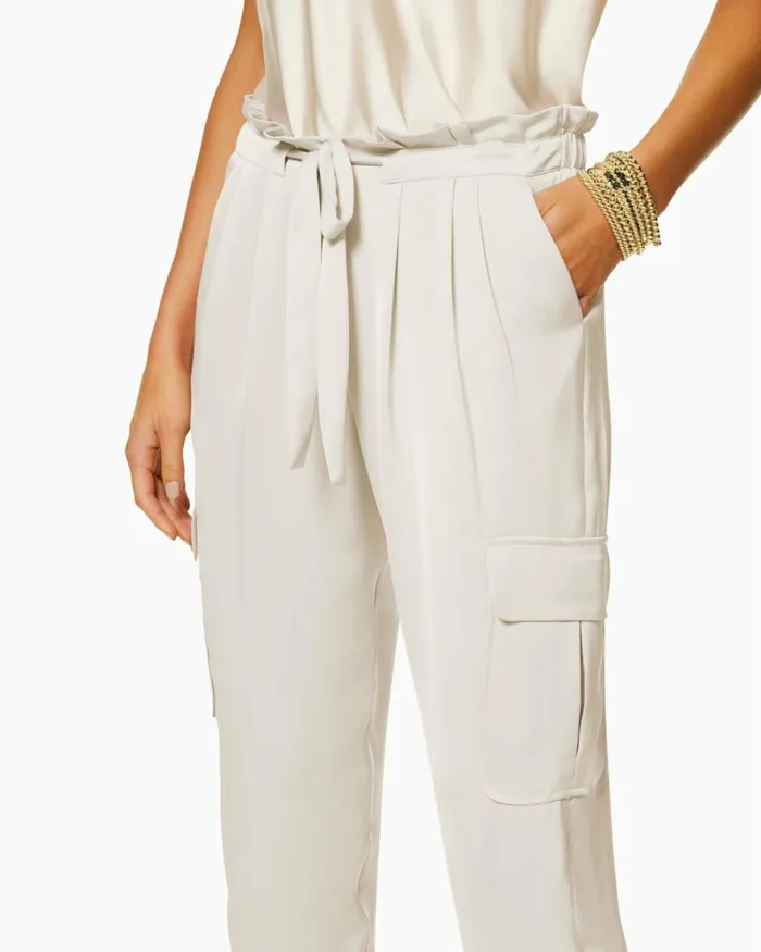 Women Satin Pocket Allyn Pant Spring Navy Ramy Brook Pants Women Satin Pocket Allyn Pant Spring Navy Ramy Brook Pants