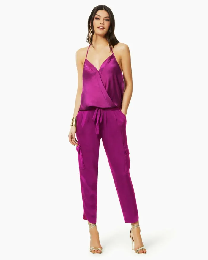 Women Satin Pocket Allyn Pant Spring Navy Ramy Brook Pants Women Satin Pocket Allyn Pant Spring Navy Ramy Brook Pants