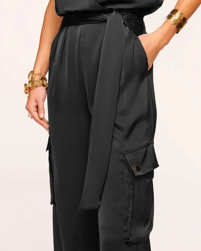 Women Savannah Cargo Jumpsuit True Blue Ramy Brook Dresses Women Savannah Cargo Jumpsuit True Blue Ramy Brook Dresses