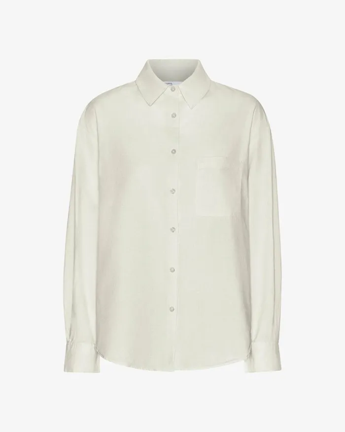Women Shirts Colorful Standard Organic Oversized Shirt Ivory White