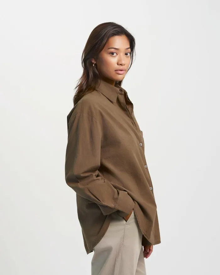 Women Shirts Colorful Standard Organic Oversized Shirt Ivory White