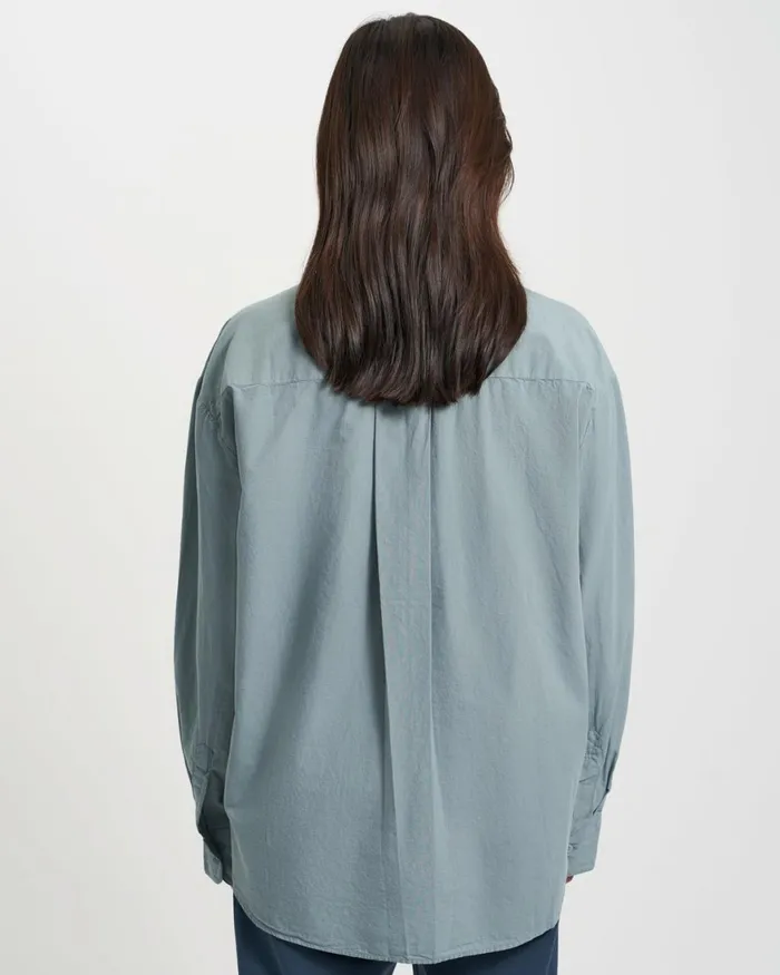 Women Shirts Colorful Standard Organic Oversized Shirt Steel Blue