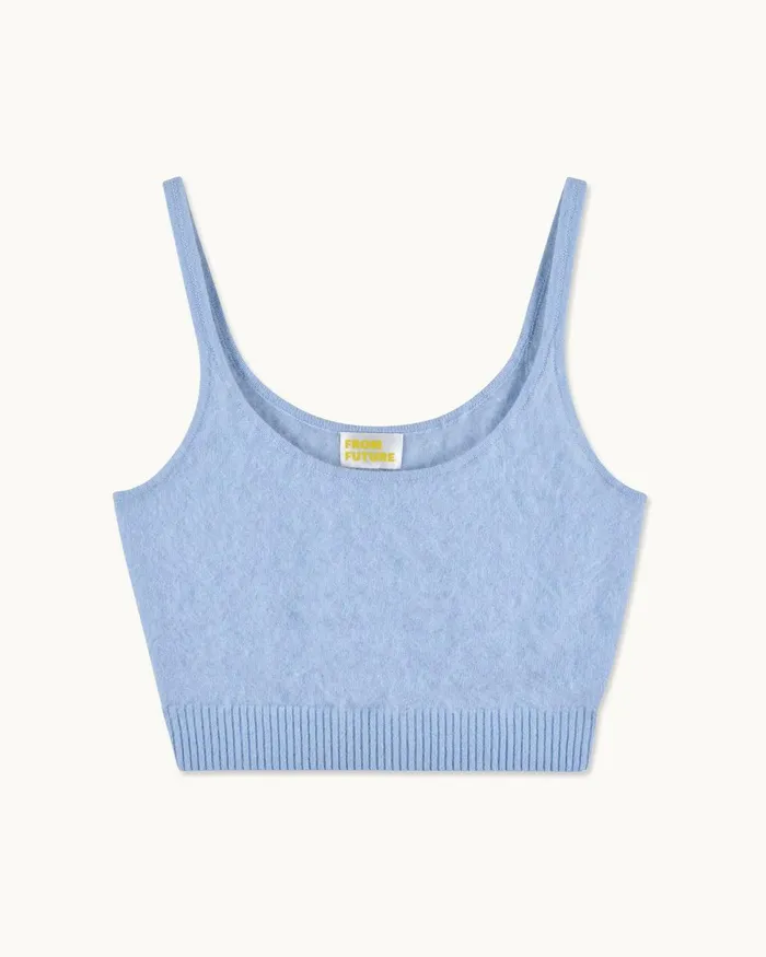 Women Shirts TShirts and Tops From Future Brushed Bralette Top Baby Blue