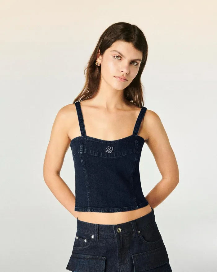 Women Shirts TShirts and Tops From Future Bustier Top Natural