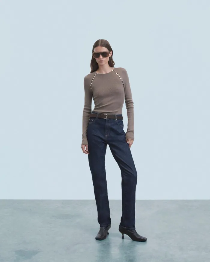 Women Shirts TShirts and Tops From Future Long Sleeve Top Taupe