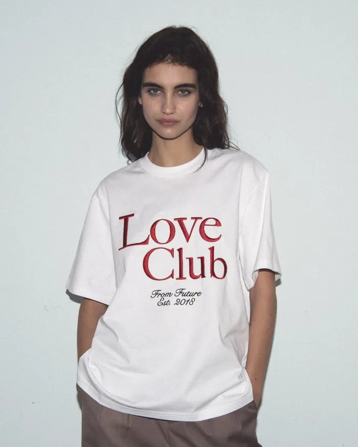 Women Shirts TShirts and Tops From Future Love Club Short Sleeve Crewneck TShirt White Women Shirts TShirts and Tops From Future Love Club Short Sleeve Crewneck TShirt White
