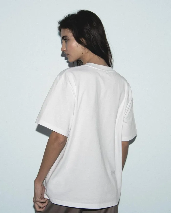 Women Shirts TShirts and Tops From Future Love Club Short Sleeve Crewneck TShirt White
