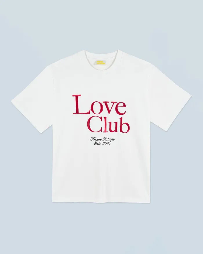 Women Shirts TShirts and Tops From Future Love Club Short Sleeve Crewneck TShirt White