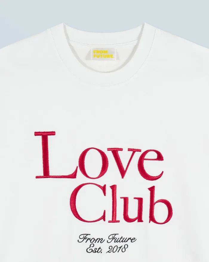 Women Shirts TShirts and Tops From Future Love Club Short Sleeve Crewneck TShirt White