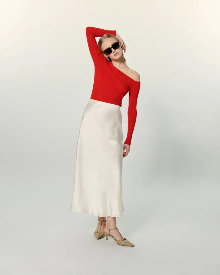 Women Shirts TShirts and Tops From Future Vicky Midi Skirt Utopic Green