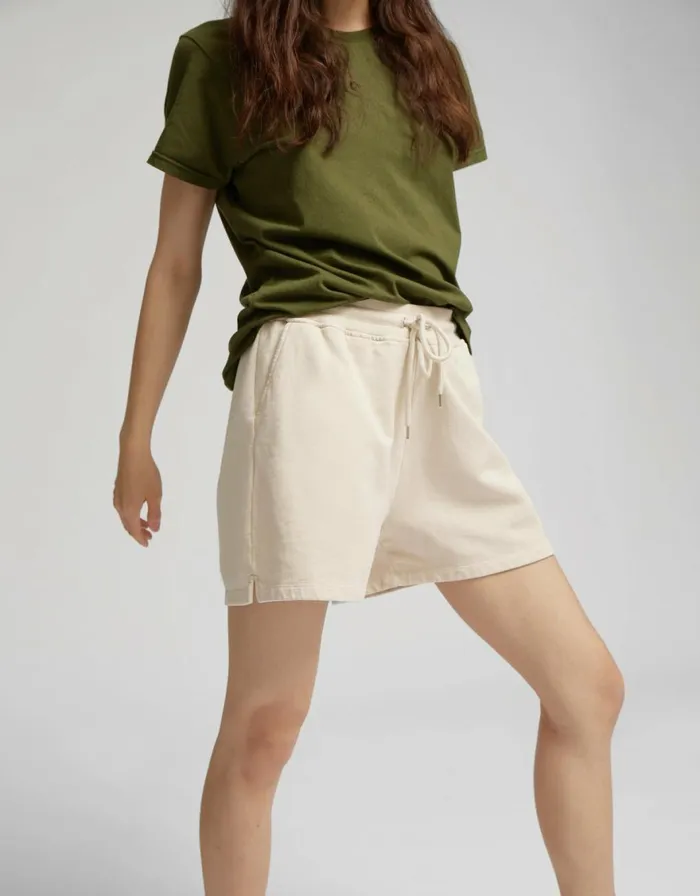 Women Shorts Colorful Standard Women Organic Sweatshorts Soft Yellow