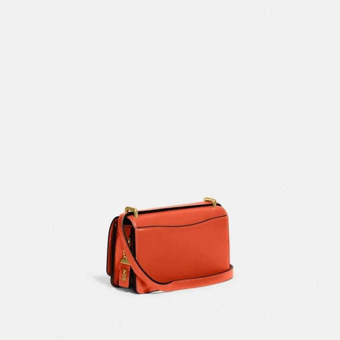 Women Shoulder Bags and Hobos Coach Bandit Crossbody Brasssun Orange