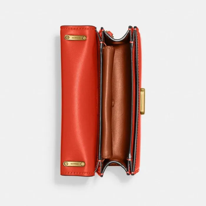 Women Shoulder Bags and Hobos Coach Bandit Crossbody Brasssun Orange