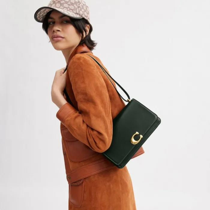 Women Shoulder Bags and Hobos Coach Bandit Shoulder Bag Brassamazon Green