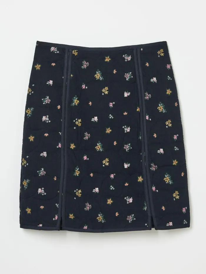 Women Skirts Fat Face Shelby Black Ditsy Paisley Skirt