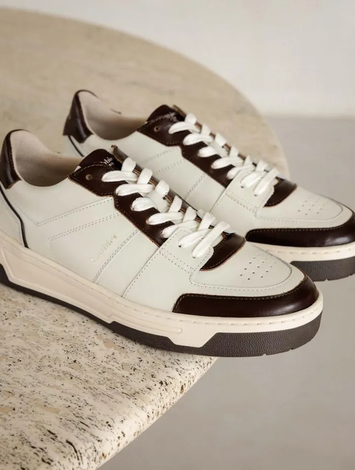 Women Sneakers Bobbies Miley Off White and Irish Coffee Women Sneakers Bobbies Miley Off White and Irish Coffee