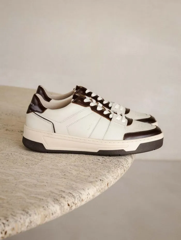 Women Sneakers Bobbies Miley Off White and Irish Coffee Women Sneakers Bobbies Miley Off White and Irish Coffee