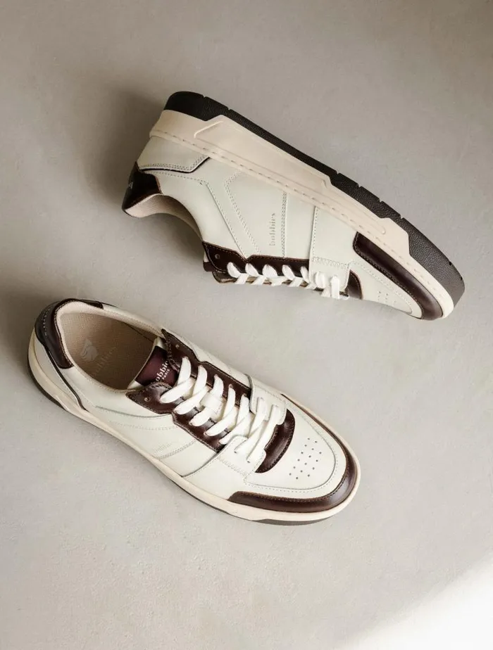 Women Sneakers Bobbies Miley Off White and Irish Coffee Women Sneakers Bobbies Miley Off White and Irish Coffee