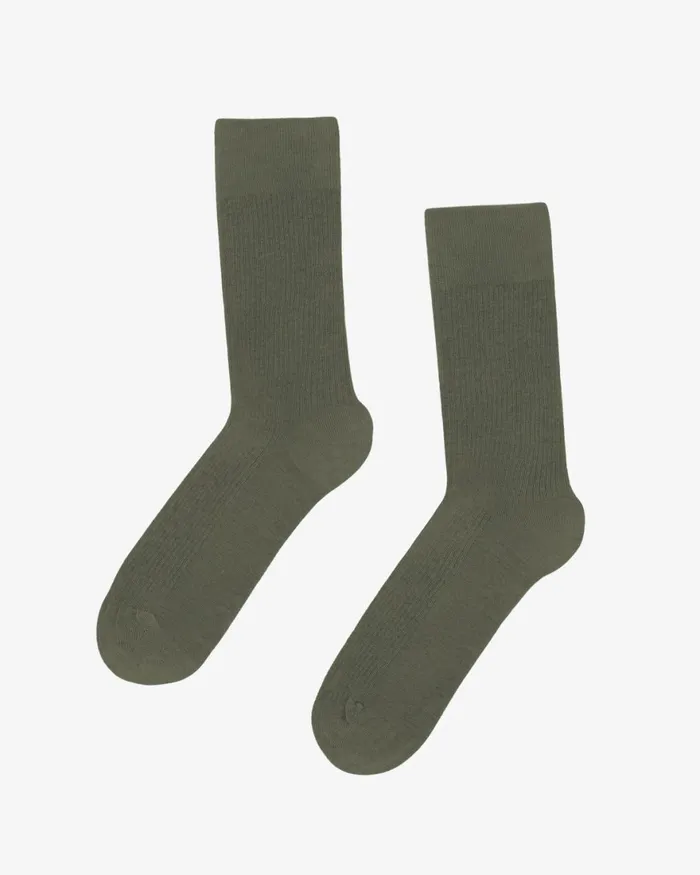 Women Socks Colorful Standard Women Classic Organic Sock Dusty Olive