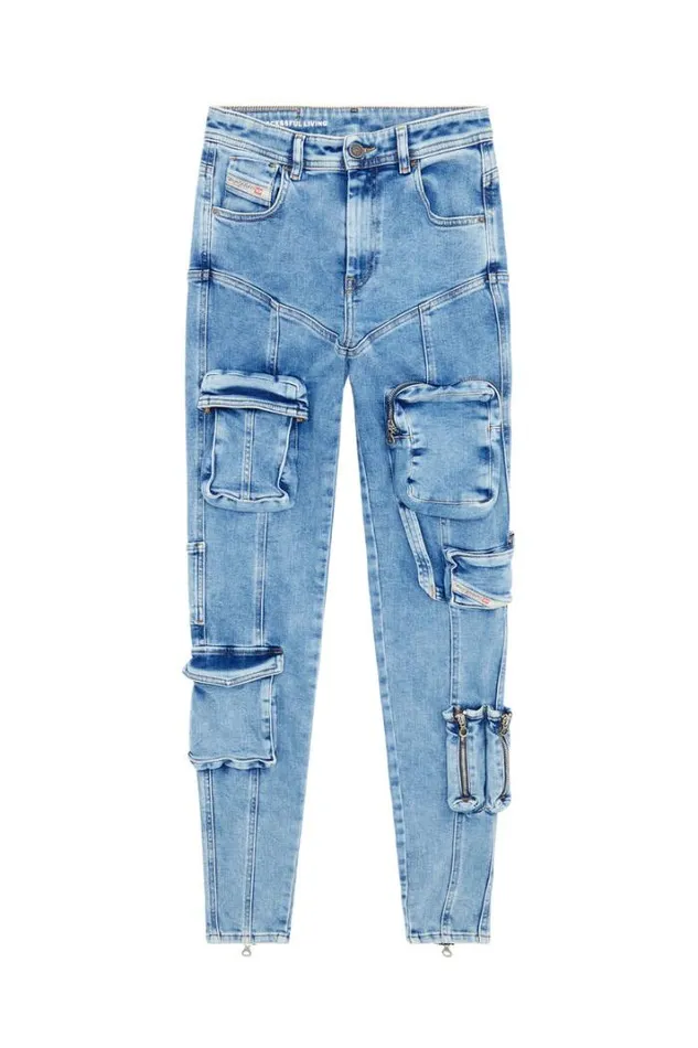 Women Super Skinny Jeans 1984 SlandyHigh 09f67 Light Blue Diesel Super Skinny Women Super Skinny Jeans 1984 SlandyHigh 09f67 Light Blue Diesel Super Skinny