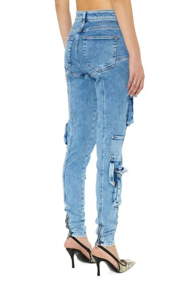 Women Super Skinny Jeans 1984 SlandyHigh 09f67 Light Blue Diesel Super Skinny Women Super Skinny Jeans 1984 SlandyHigh 09f67 Light Blue Diesel Super Skinny