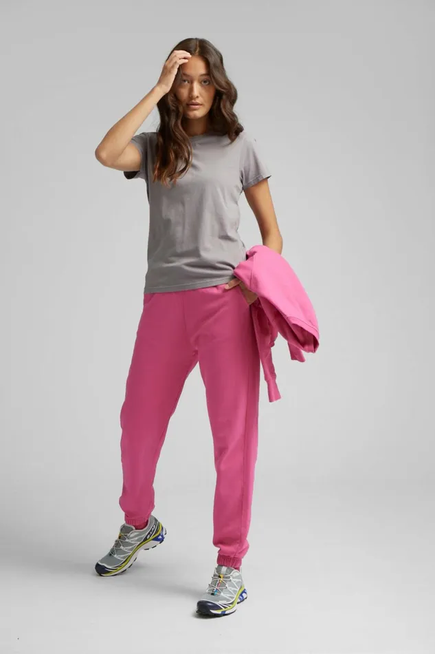 Women Sweatpants Colorful Standard Organic Sweatpants Snow Melange