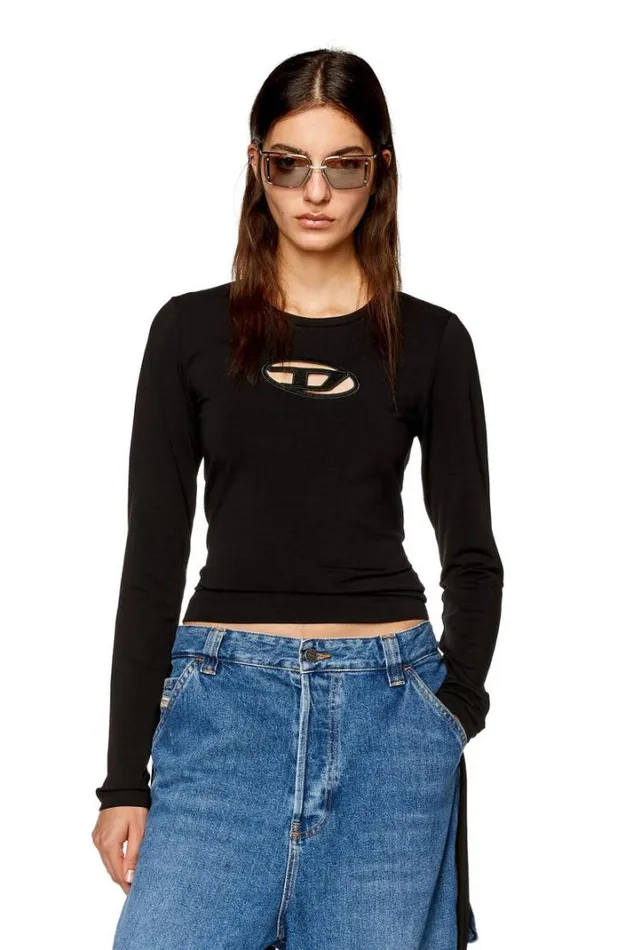 Women TAngieLs Black Diesel Tshirts And Tops Women TAngieLs Black Diesel Tshirts And Tops