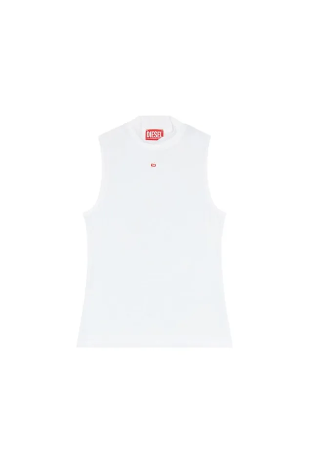 Women TMokkySlMicrodiv White Diesel Tshirts And Tops Women TMokkySlMicrodiv White Diesel Tshirts And Tops