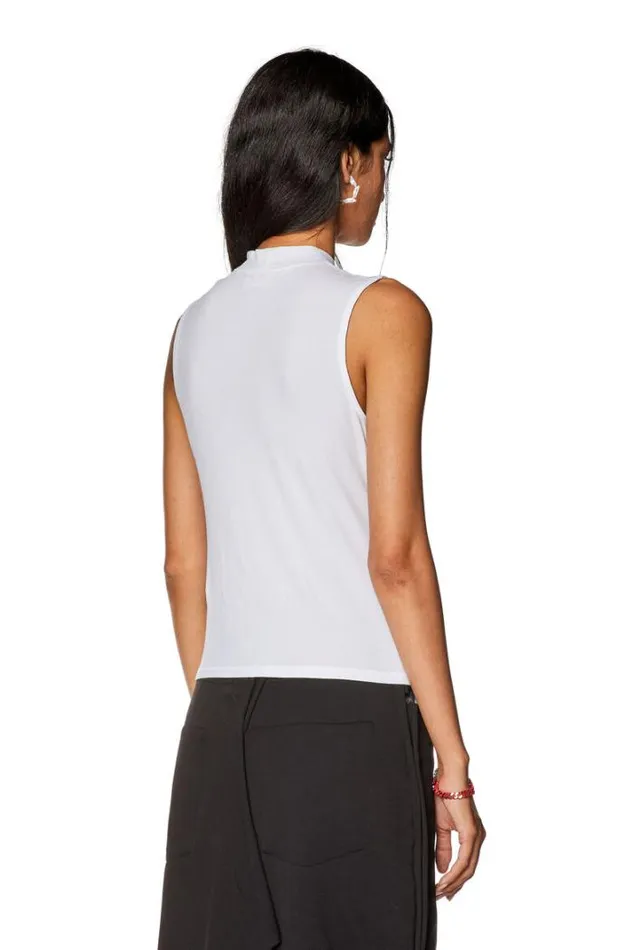 Women TMokkySlMicrodiv White Diesel Tshirts And Tops Women TMokkySlMicrodiv White Diesel Tshirts And Tops