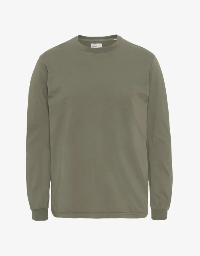 Women TShirts Colorful Standard Oversized Organic LS TShirt Dusty Olive