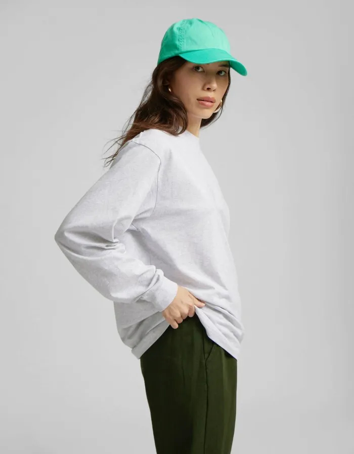 Women TShirts Colorful Standard Oversized Organic LS TShirt Dusty Olive