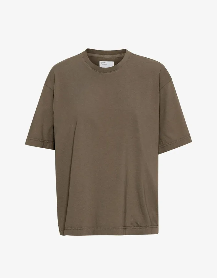 Women TShirts Colorful Standard Oversized Organic TShirt Cedar Brown