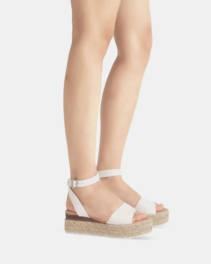 Women TESA WHITE Strappy Sandals Wedges NOVO Shoes