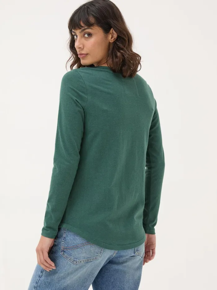 Women Tops and TShirts Fat Face Bree Green TShirt