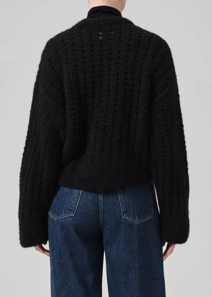 Women Tops Citizens Of Humanity Ailani Crewneck Sweater In Black