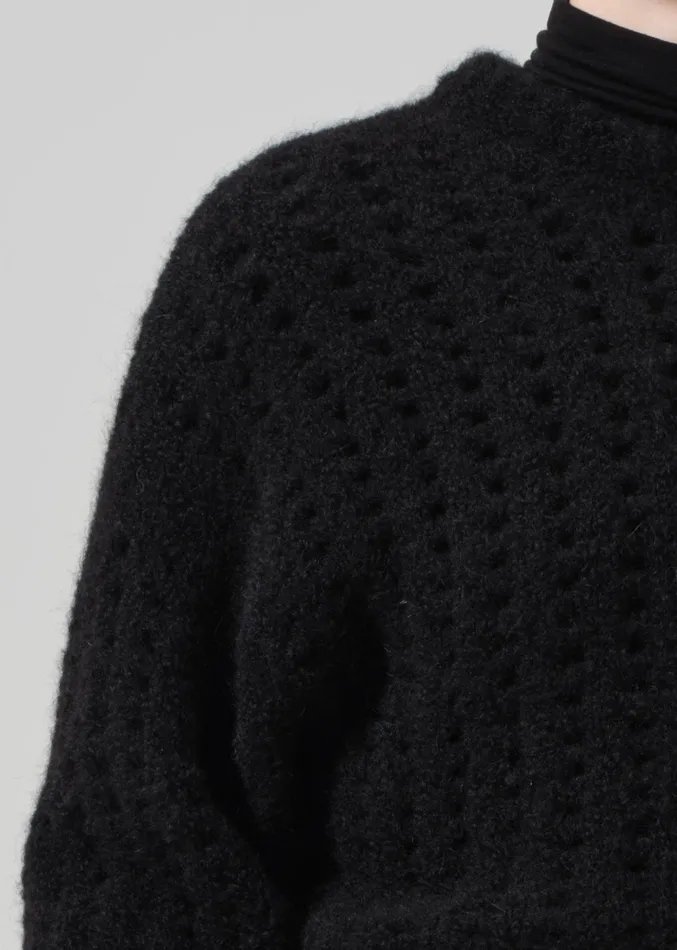 Women Tops Citizens Of Humanity Ailani Crewneck Sweater In Black
