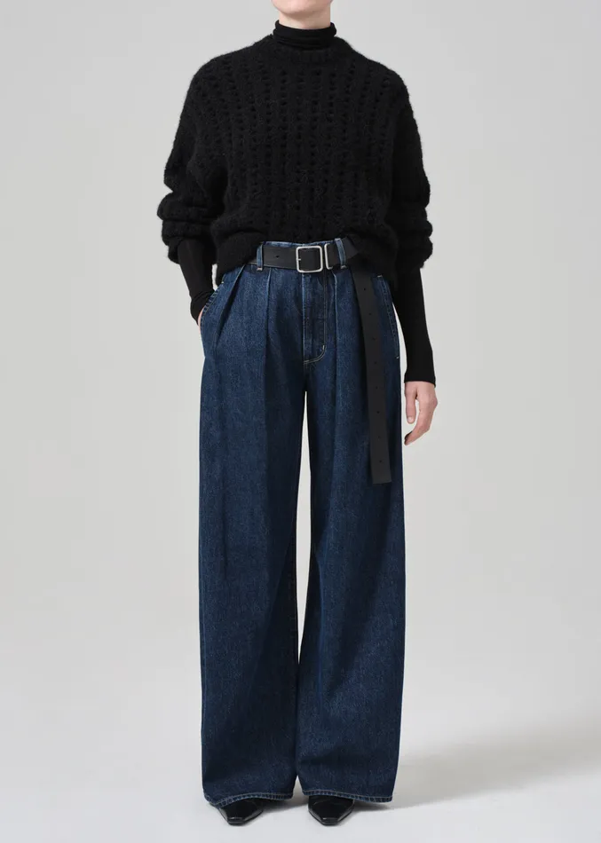 Women Tops Citizens Of Humanity Ailani Crewneck Sweater In Black