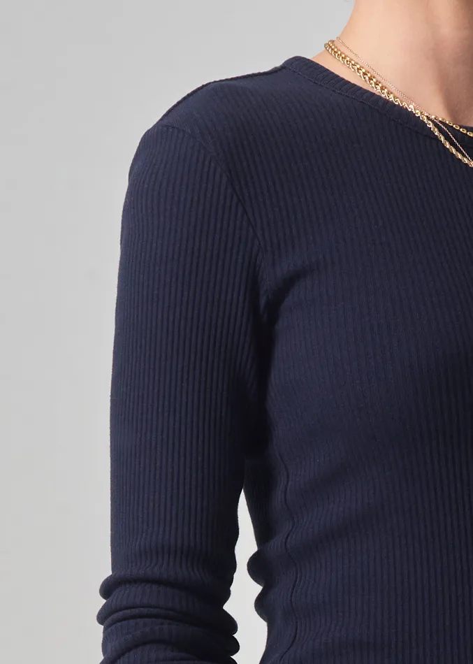 Women Tops Citizens Of Humanity Bina Crewneck In Navy