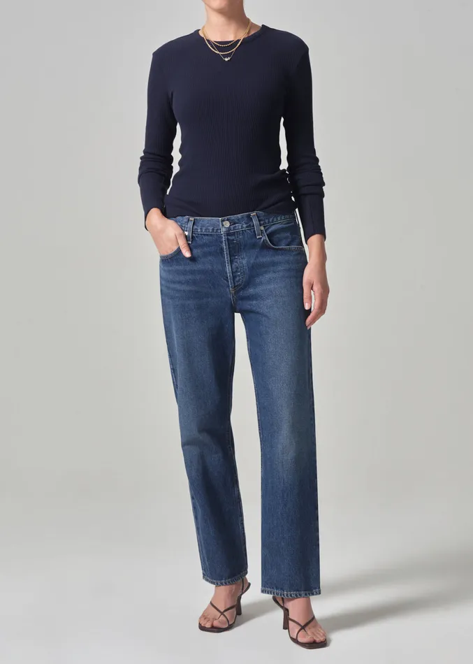 Women Tops Citizens Of Humanity Bina Crewneck In Navy