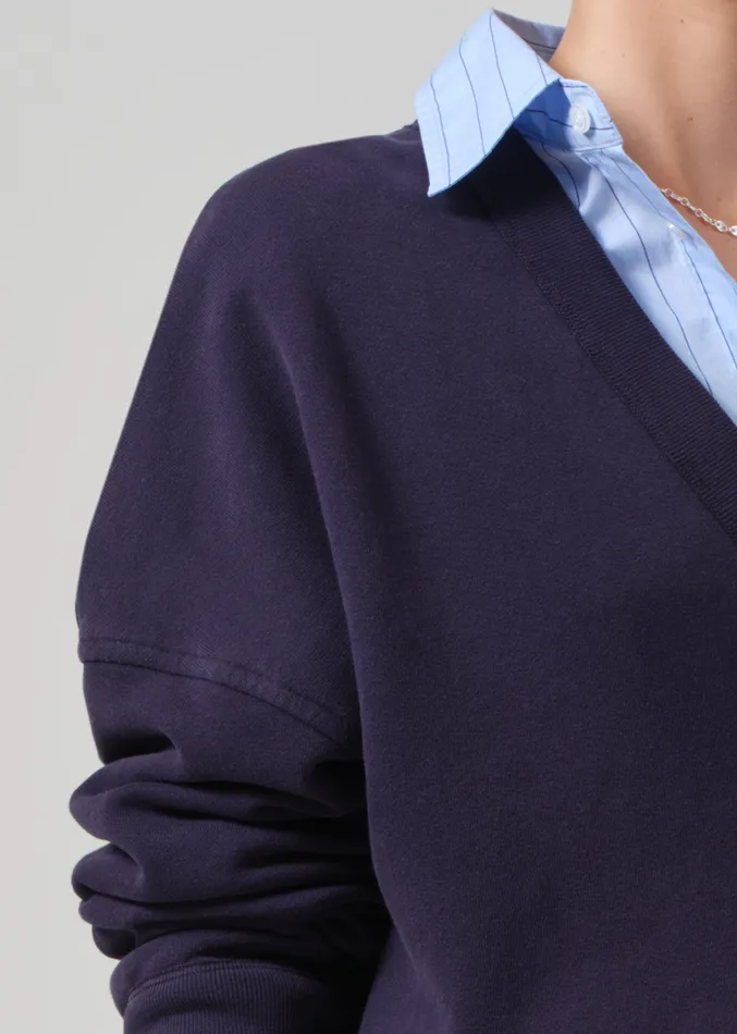 Women Tops Citizens Of Humanity Ronan V Neck In Navy