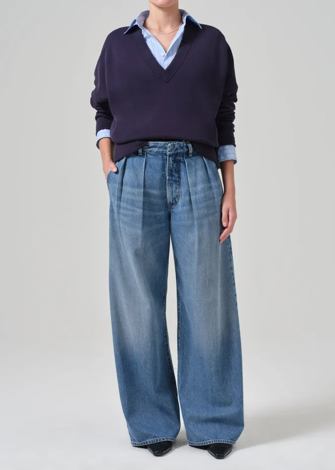 Women Tops Citizens Of Humanity Ronan V Neck In Navy