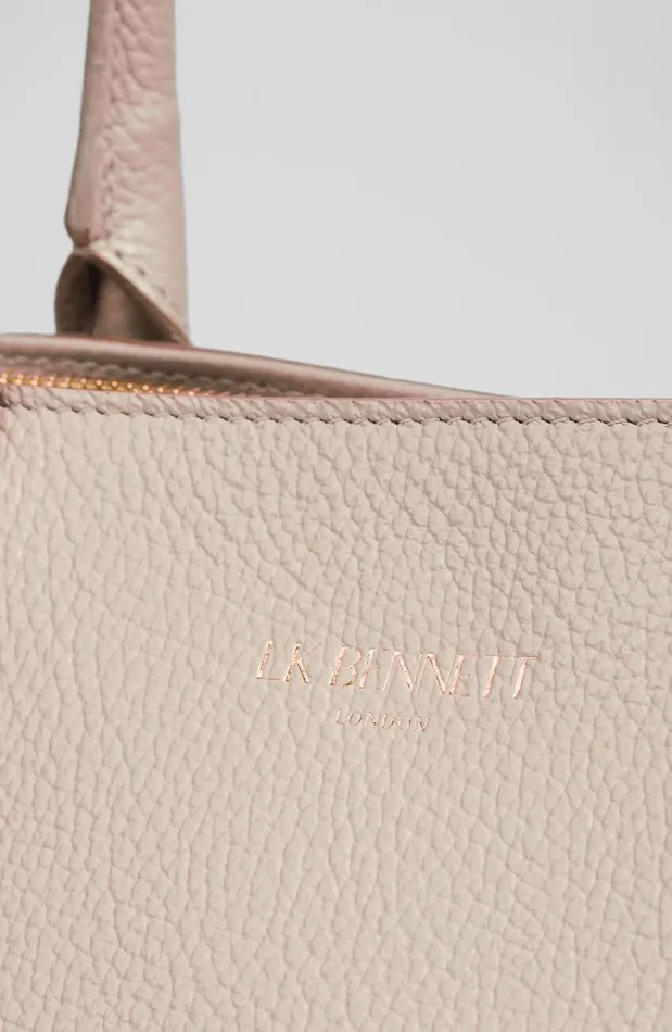 Women Tote Bags LKBennett Lillian Taupe Grainy Leather Tote Bag Women Tote Bags LKBennett Lillian Taupe Grainy Leather Tote Bag