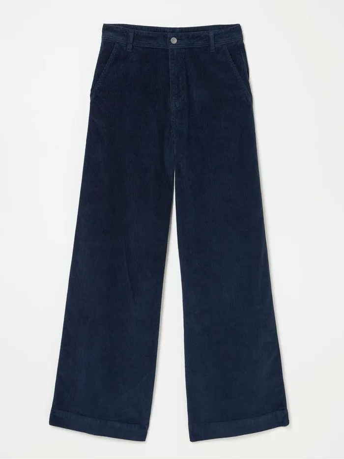 Women Trousers and Leggings Fat Face Kendall Blue Cord Trousers