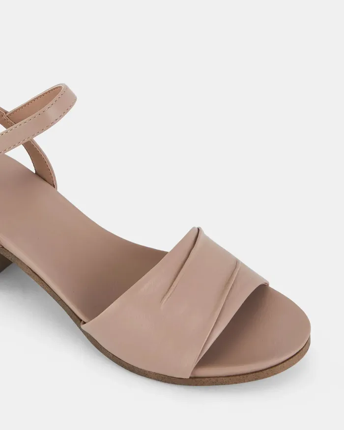 Women URANG NUDE Heeled Sandals Party NOVO Shoes