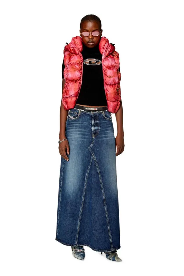 Women WRallaSl Hot Pink Diesel Outerwear And Jackets