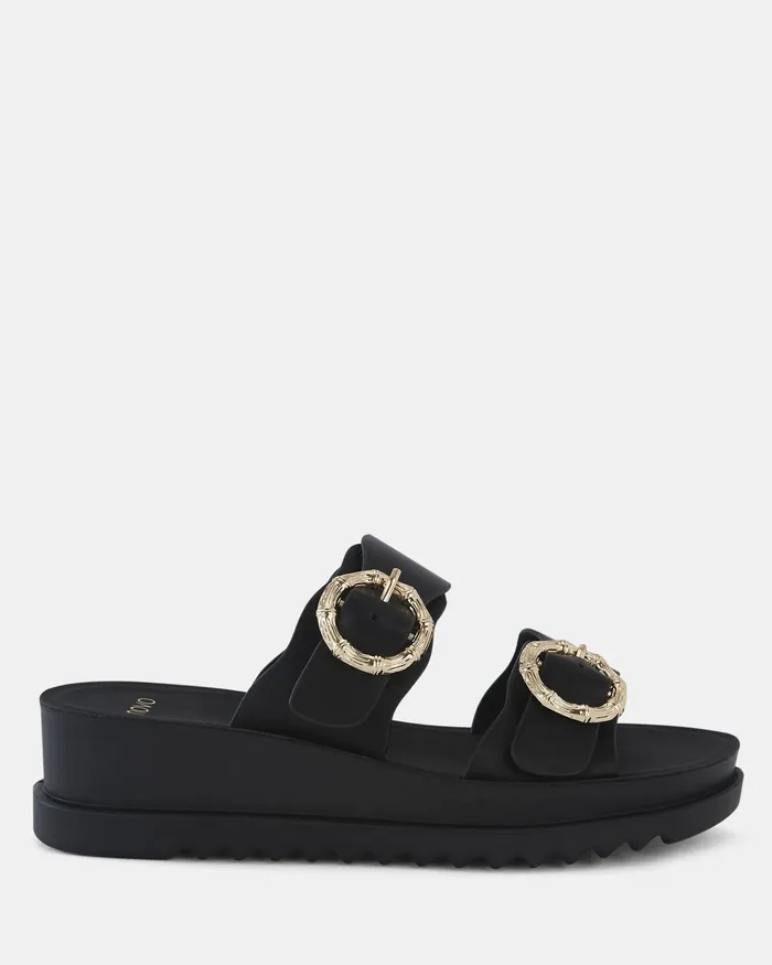 Women Wedges NOVO Shoes BODIE BLACK