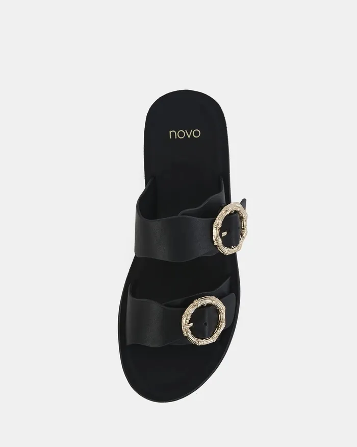 Women Wedges NOVO Shoes BODIE BLACK
