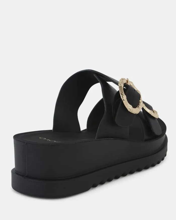 Women Wedges NOVO Shoes BODIE BLACK