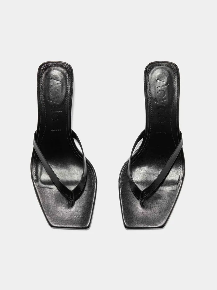 Women Wilma Leather ToePost Sandals Aeyde Heeled Sandals